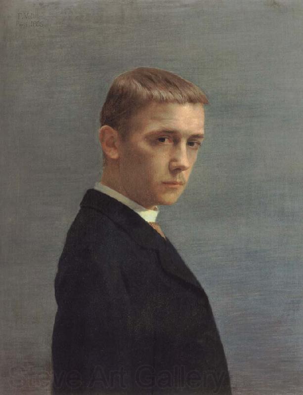 Felix Vallotton Self-Portrait at the Age of Twenty Norge oil painting art